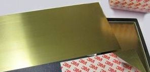 Selbstklebendes Messingblech // L: 250mm - B: 150mm