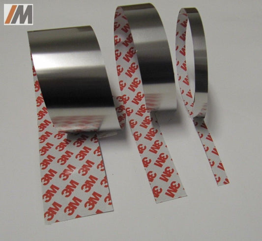 1 Meter selbstklebendes Edelstahlband - B: 50mm