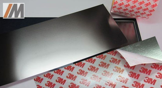 Selbstklebendes Edelstahlblech // L: 500mm - B: 150mm