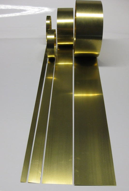 Messingstreifen - L: 1000mm - S: 0,30mm